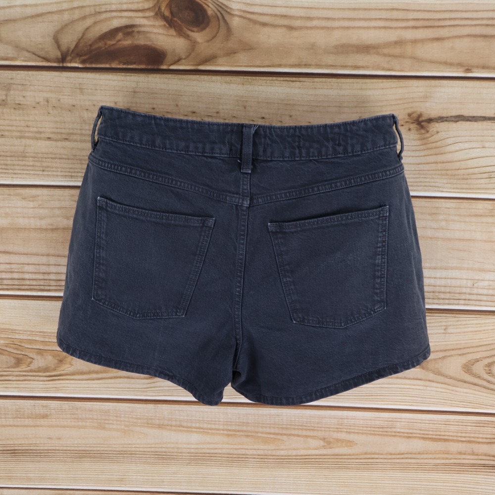 Universal Thread Vintage Jean Shorts Womens 12 Gray Denim High Rise Pockets - Picture 2 of 8